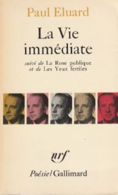 La vie immédiate - couverture livre occasion