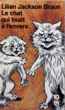 Le chat qui lisait à l'envers - couverture livre occasion