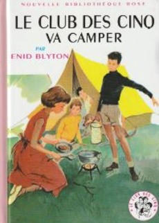 couverture de 'Le club des Cinq va camper' - couverture livre occasion