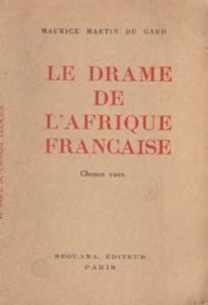 Le drame de l'Afrique française - couverture livre occasion