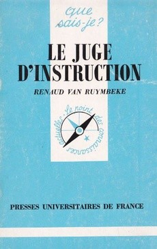 Le juge d'instruction - couverture livre occasion