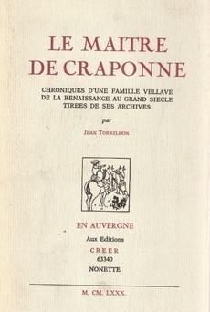 Le Maître de Craponne - couverture livre occasion