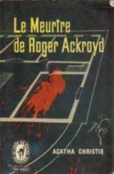 couverture de 'Le meurtre de Roger Ackroyd' - couverture livre occasion