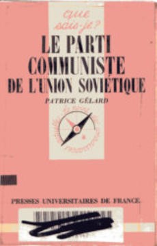 Le parti communiste de l'union soviétique - couverture livre occasion