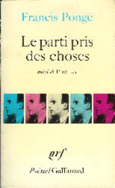 Le parti pris des choses - couverture livre occasion