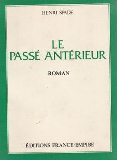 Le passé antérieur - couverture livre occasion