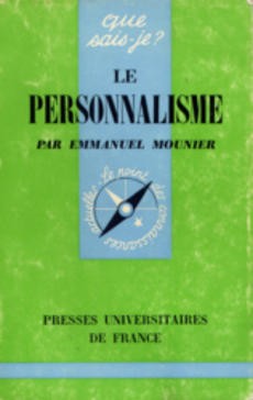 Le personnalisme 395 - couverture livre occasion