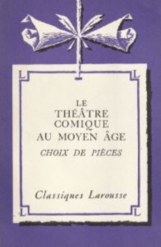 Le théâtre comique au Moyen Âge - couverture livre occasion