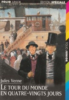 couverture de 'Le tour du monde en quatre-vingt jours' - couverture livre occasion