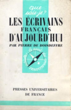 Les écrivains français d'aujourd'hui - couverture livre occasion