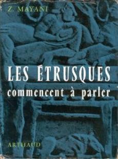 Les Etrusques commencent à parler - couverture livre occasion