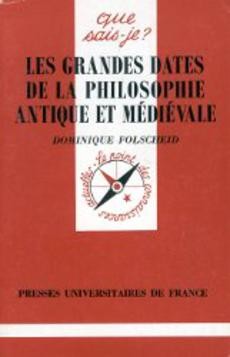 Les grandes dates de la philosophie antique et médiévale - couverture livre occasion