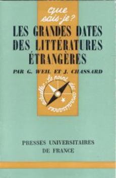 Les grandes dates des littératures étrangères - couverture livre occasion