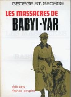 Les massacres de Babyi-Yar - couverture livre occasion