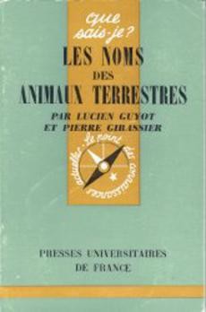 Les noms des animaux terrestres 1250 - couverture livre occasion