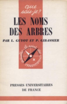 Les noms des arbres - couverture livre occasion