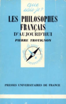 Les philosophes français d'aujourd'hui - couverture livre occasion