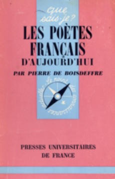 Les poètes français d'aujourd'hui - couverture livre occasion