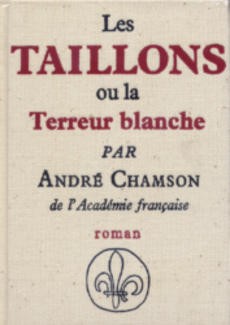 Les Taillons ou la terreur blanche - couverture livre occasion