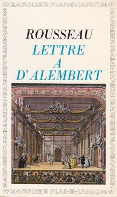 Lettre à D'Alembert - couverture livre occasion