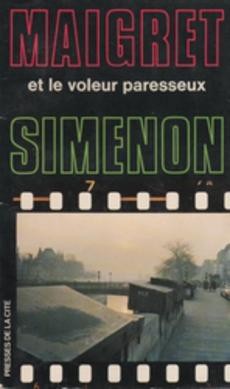 Maigret et le voleur paresseux - couverture livre occasion