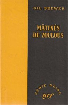 Mâtinés de zoulous - couverture livre occasion