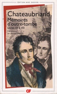 Mémoires d'outre-tombe - couverture livre occasion