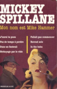 Mon nom est Mike Hammer - couverture livre occasion