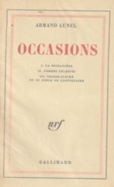 Occasions - couverture livre occasion