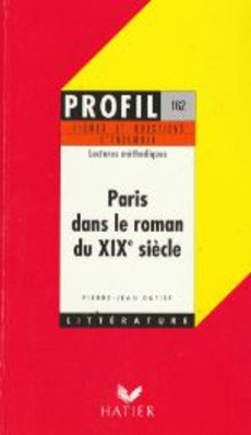 Paris dans le roman du XIXe siècle - couverture livre occasion