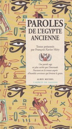 Paroles de l'Egypte Ancienne - couverture livre occasion
