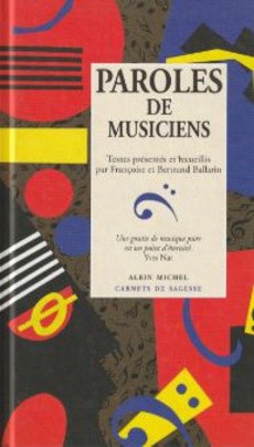 Paroles de musiciens - couverture livre occasion