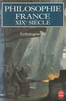 Philosophie France, XIXe siècle. - couverture livre occasion