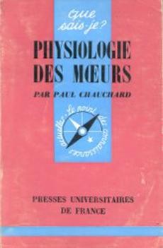 Physiologie des moeurs - couverture livre occasion