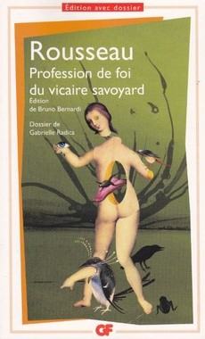 Profession de foi du vicaire savoyard - couverture livre occasion