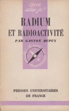 Radium et radioactivité 33 - couverture livre occasion