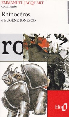 Rhinocéros d'Eugène Ionesco - couverture livre occasion