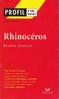 Rhinocéros - couverture livre occasion