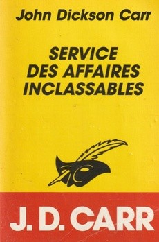 Service des affaires inclassables - couverture livre occasion
