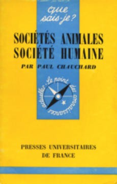 Sociétés animales société humaine - couverture livre occasion