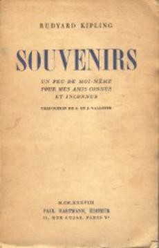 couverture de 'Souvenirs' - couverture livre occasion