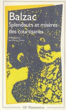 Splendeurs et misères des courtisanes - couverture livre occasion