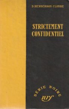 Strictement confidentiel - couverture livre occasion