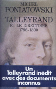 Talleyrand et le directoire 1796-1800 - couverture livre occasion