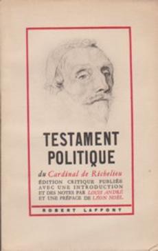 Testament politique - couverture livre occasion