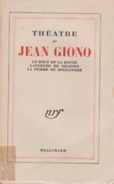Théatre de Jean Giono - couverture livre occasion