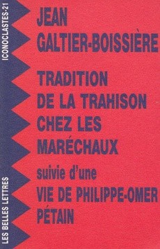 Tradition de la trahison chez les maréchaux - couverture livre occasion