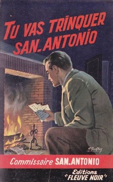 couverture de 'Tu vas trinquer San-Antonio' - couverture livre occasion