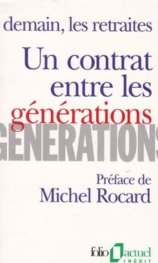 Un contrat entre les générations - couverture livre occasion