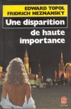 Une disparition de haute importance - couverture livre occasion